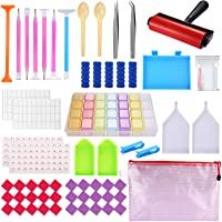 BEYAOBN 91 piezas 5D Kit de pintura de diamante-Accesorios de pintura de diamantes DIY con rodillo de pintura de…